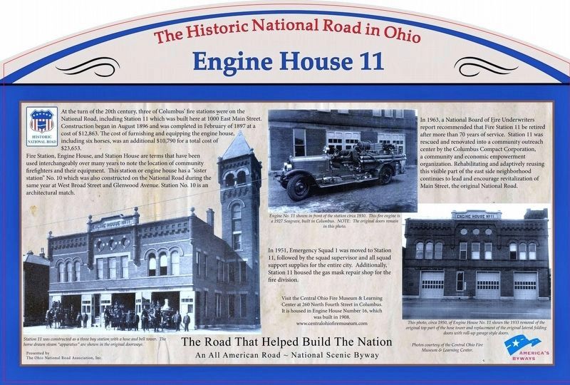 Engine House 11 Marker image. Click for full size.