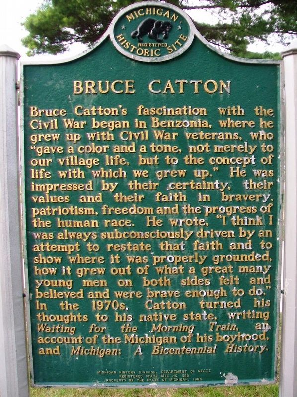 Bruce Catton Marker (Side B) image. Click for full size.