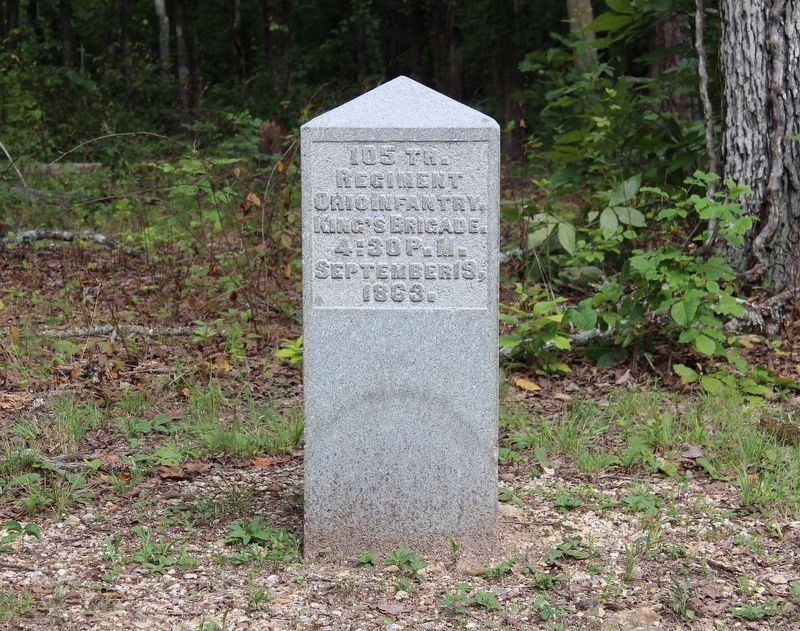 105th Ohio Marker image. Click for full size.