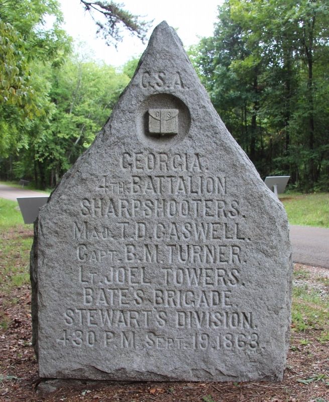 4th Battalion Georgia Sharpshooters Marker image. Click for full size.