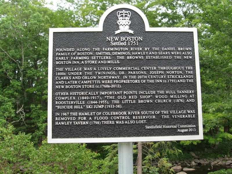 New Boston Marker. Click for full size. New Boston Marker image. Click for full size.