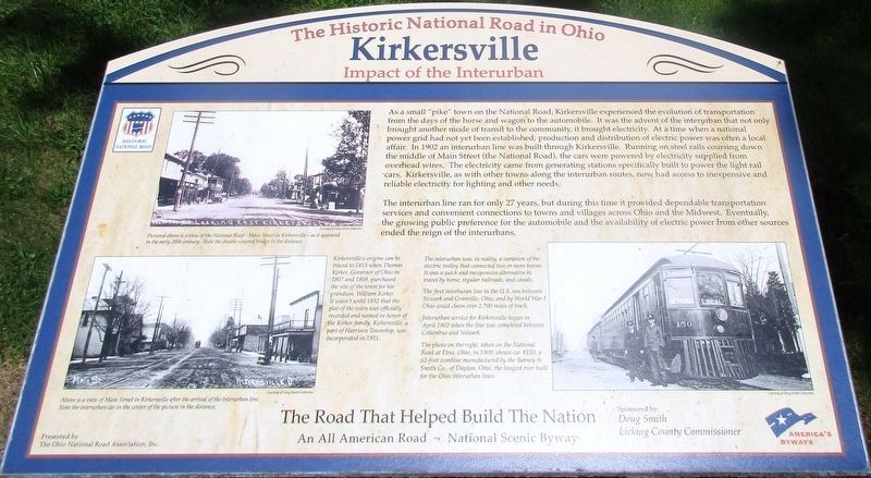 Kirkersville Marker image. Click for full size.