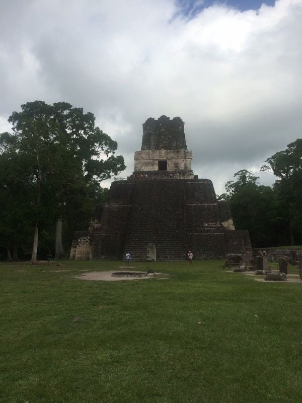 Temple II at Tikal. Click for full size. Temple II at Tikal image. Click for full size.