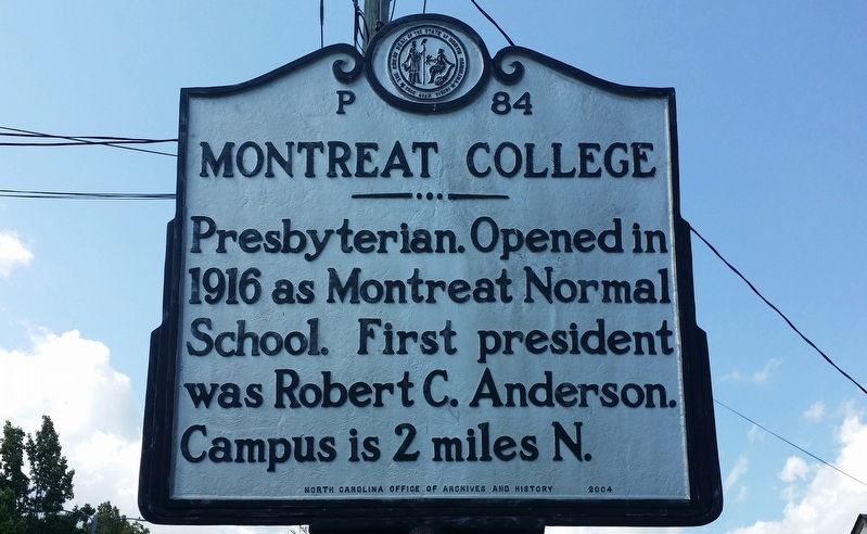 Montreat College Marker image. Click for full size.