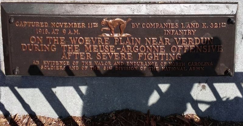 WWI Plaque (2016) image. Click for full size.