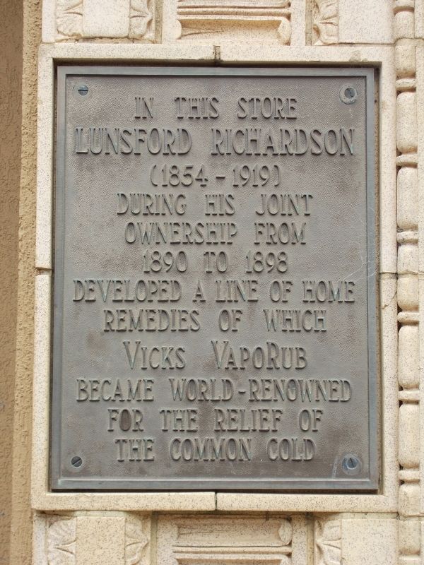 Lunsford Richardson Marker. Click for full size. Lunsford Richardson Marker image. Click for full size.