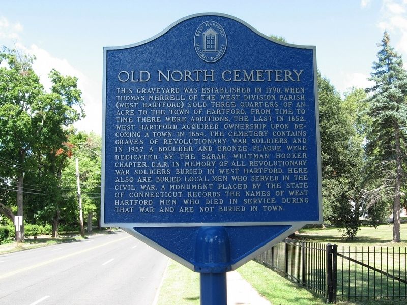 Old North Cemetery Marker image. Click for full size.