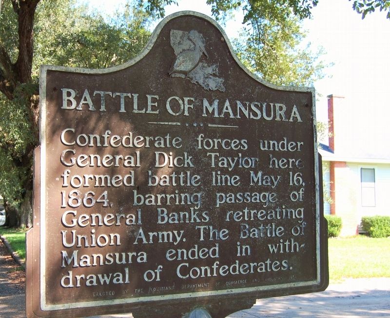 Battle of Mansura Marker image. Click for full size.