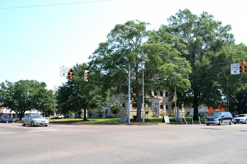 Natchez Trace Through Chickasaw County Marker and Chickasaw County CSA Monument image. Click for full size.