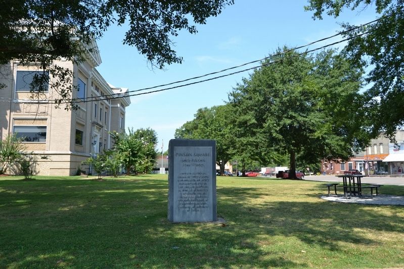 Marker at Chickasaw County Courthouse image. Click for full size.