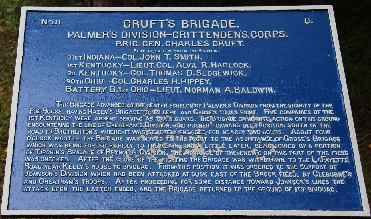 Cruft's Brigade Marker image. Click for full size.
