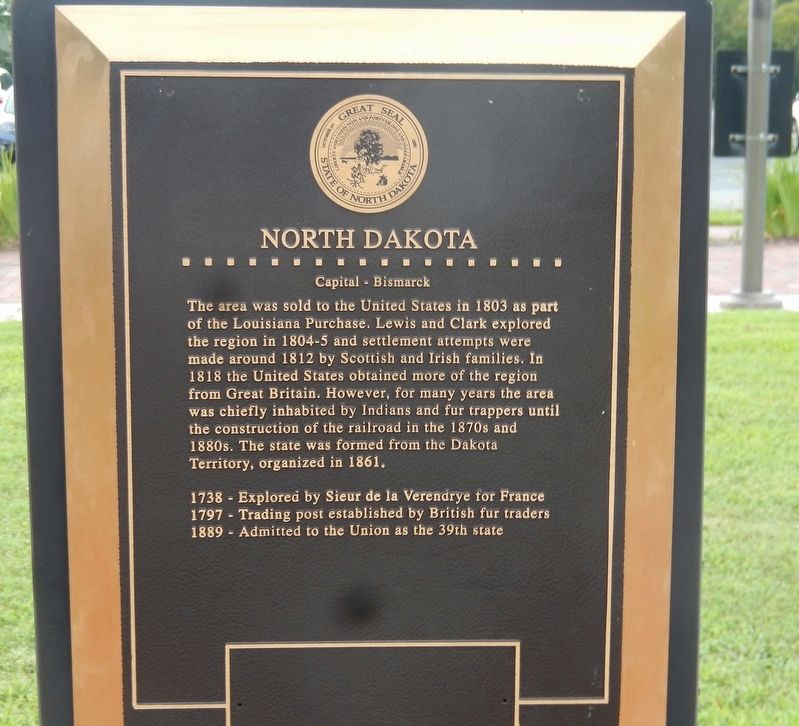 North Dakota Marker image. Click for full size.