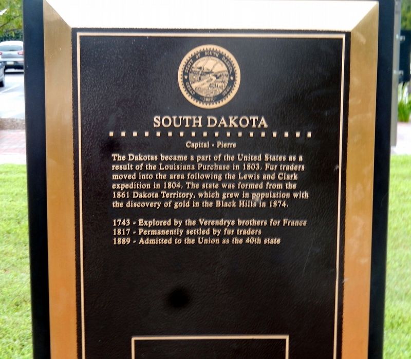 South Dakota Marker image. Click for full size.