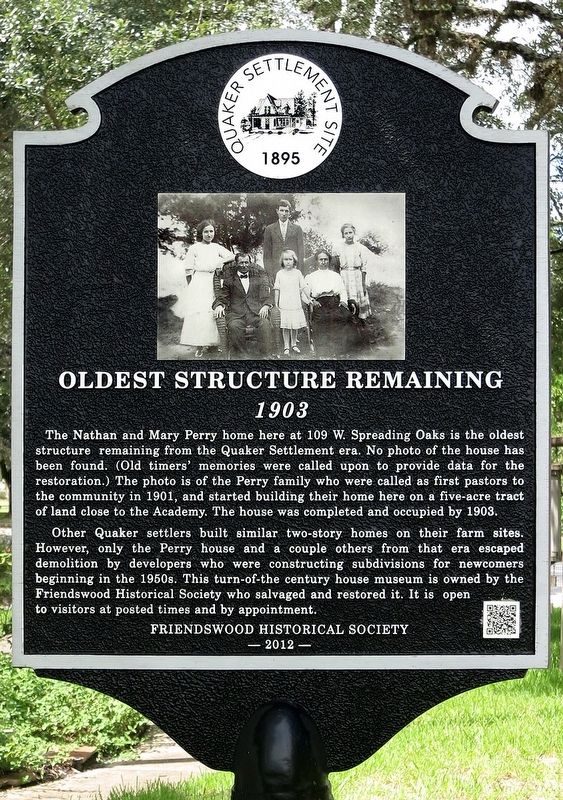 Oldest Structure Remaining Marker image. Click for full size.