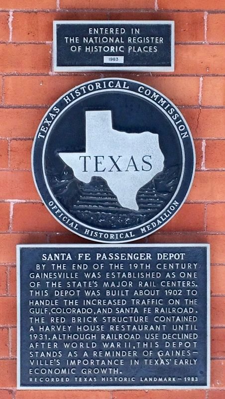 Santa Fe Passenger Depot Marker image. Click for full size.