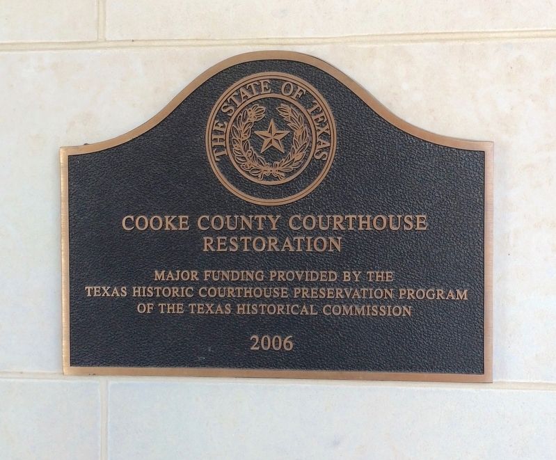 2006 Courthouse renovation plaque. image. Click for full size.