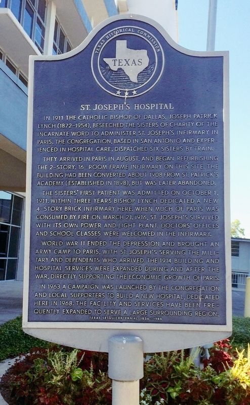 St. Joseph's Hospital Marker image. Click for full size.