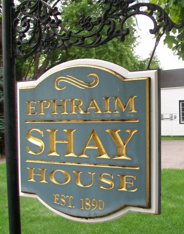 Ephraim Shay House Sign image. Click for full size.