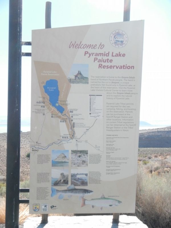 Welcome to Pyramid Lake Paiute Reservation image. Click for full size.