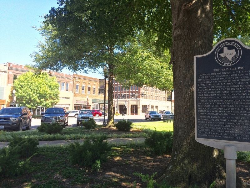 Marker located in town plaza. image. Click for full size.