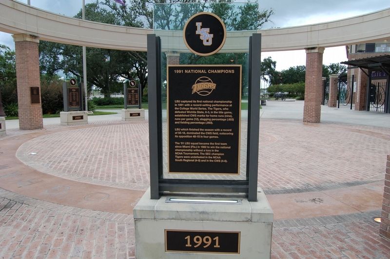 1991 National Champions Marker image. Click for full size.