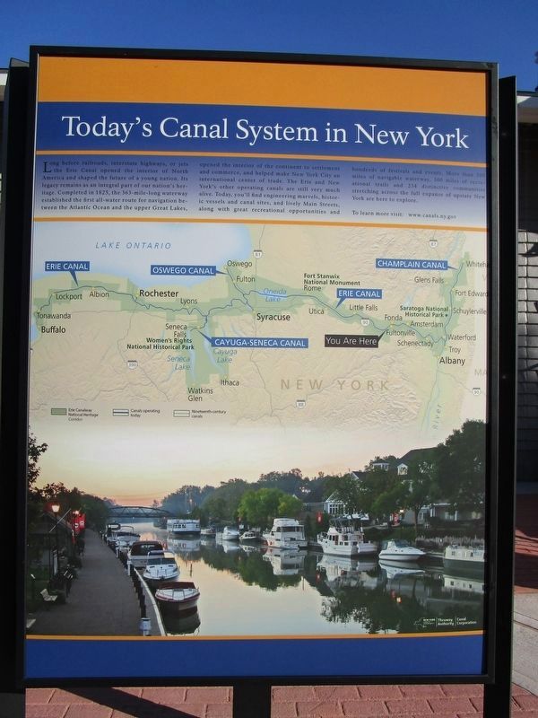 Today's Canal System in New York. Click for full size. Today's Canal System in New York image. Click for full size.