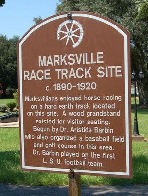 Marksville Race Track Site Marker image. Click for full size.