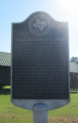 Texas Midland Railroad Marker image. Click for full size.