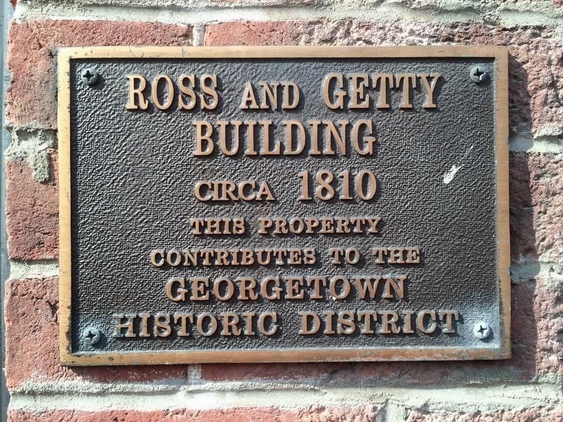 Ross and Getty Building, mentioned in the marker image. Click for full size.