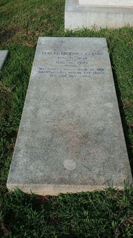 Grave of Robert B. Glenn image. Click for full size.