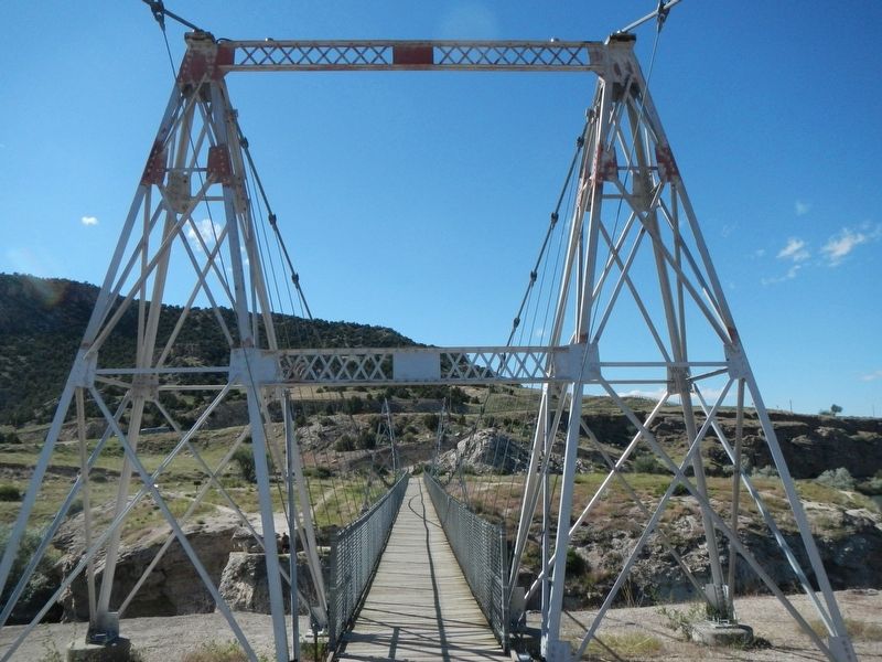 Swinging Bridge (replacement). Click for full size. Swinging Bridge (replacement) image. Click for full size.