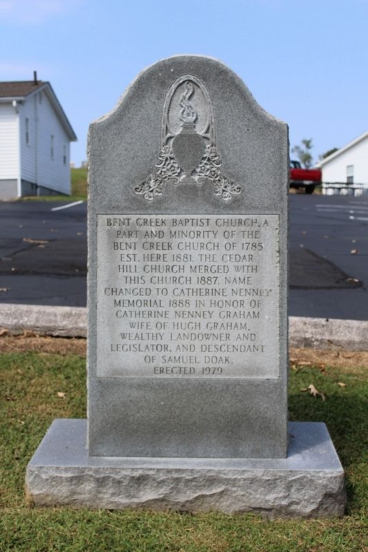 Bent Creek Baptist Church Marker. Click for full size. Bent Creek Baptist Church Marker image. Click for full size.