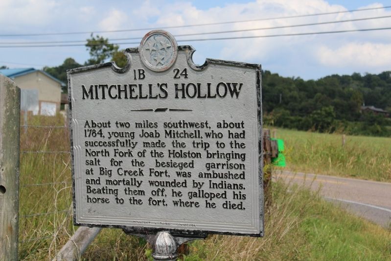 Mitchell's Hollow Marker. Click for full size. Mitchell's Hollow Marker image. Click for full size.
