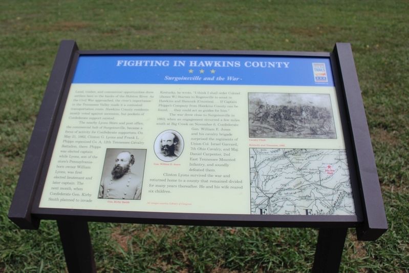 Fighting in Hawkins County Marker image. Click for full size.