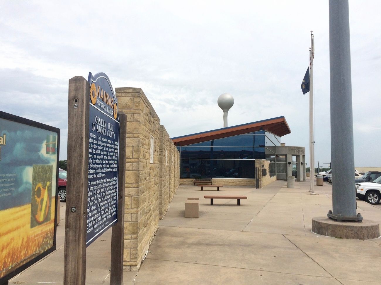 Marker located in Turnpike rest area.. Click for full size. Marker located in Turnpike rest area. image. Click for full size.