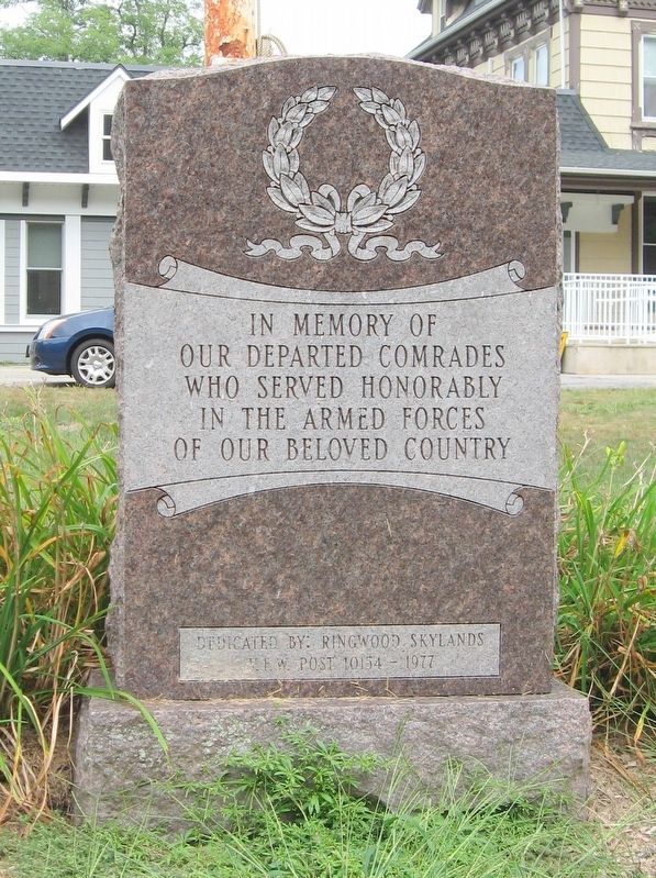 Ringwood Veterans Memorial image. Click for full size.