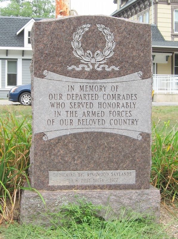 Ringwood Veterans Memorial. Click for full size. Ringwood Veterans Memorial image. Click for full size.