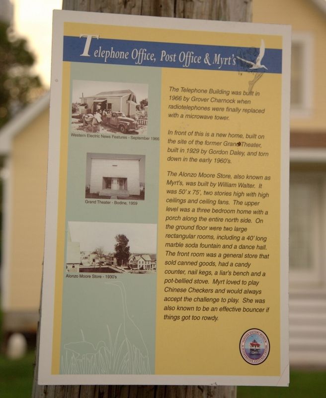 Telephone Office, Post Office & Myrt’s Marker. Click for full size. Telephone Office, Post Office & Myrt’s Marker image. Click for full size.