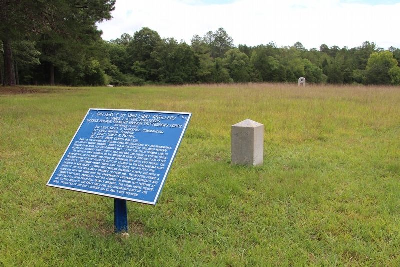Battery F, 1st Ohio Light Artillery Marker image. Click for full size.