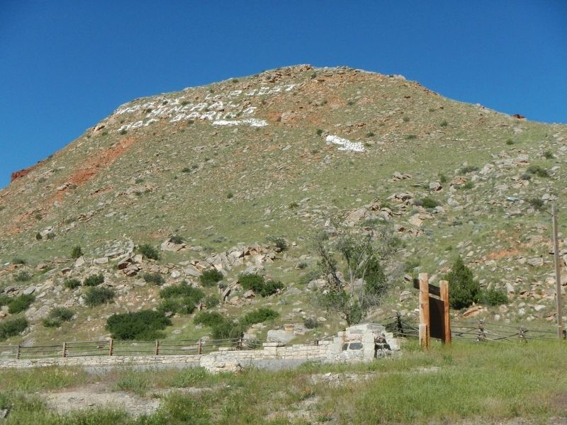 Washakie's Bath House Marker. Click for full size. Washakie's Bath House Marker image. Click for full size.