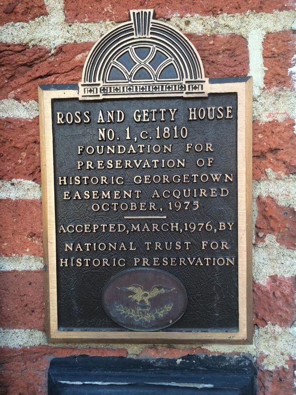 Ross and Getty House Marker image. Click for full size.