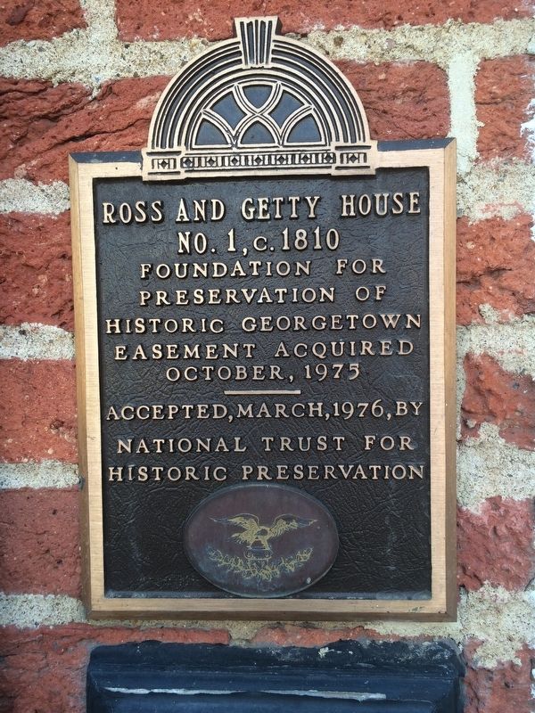 Ross and Getty House Marker. Click for full size. Ross and Getty House Marker image. Click for full size.