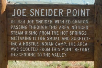 Joe Sneider Point Marker. Click for full size. Joe Sneider Point Marker image. Click for full size.