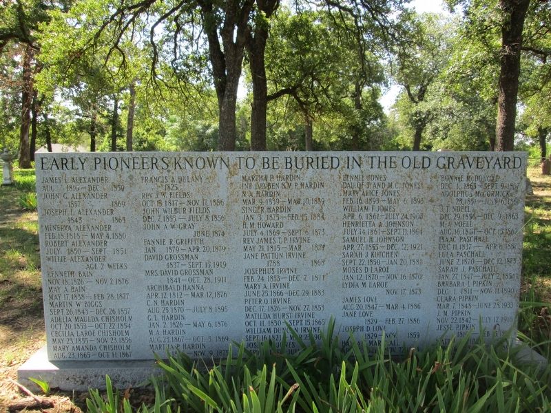 The Old Graveyard Memorial. Click for full size. The Old Graveyard Memorial image. Click for full size.
