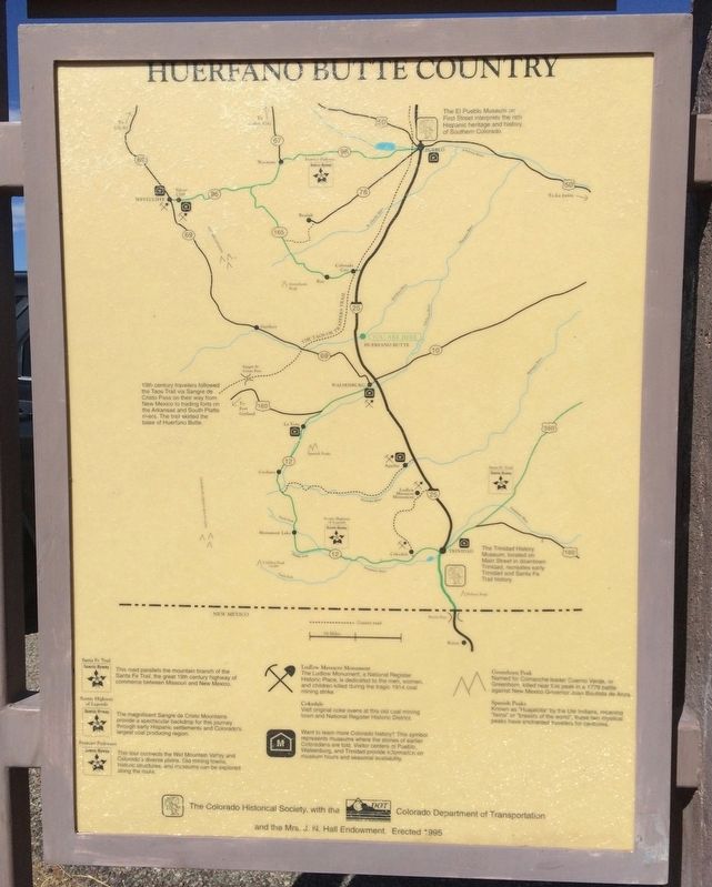 Huerfano Butte Map image. Click for full size.