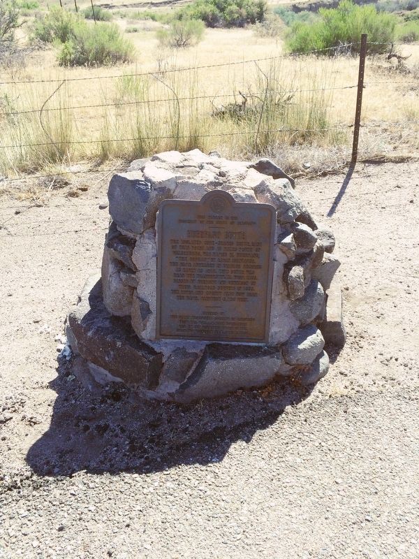 1951 Huerfano Butte plaque next to this marker. image. Click for full size.