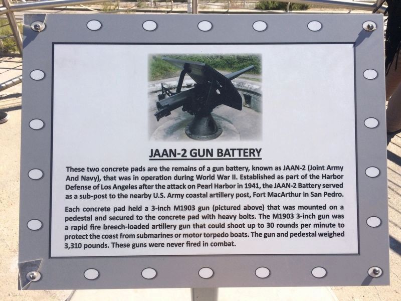 JAAN-2 Gun Battery Marker image. Click for full size.
