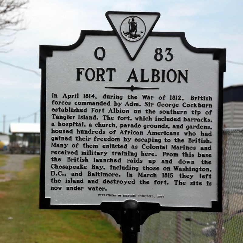 Fort Albion Marker image. Click for full size.