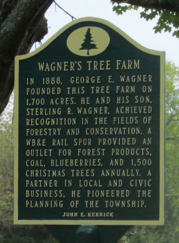 Wagner's Tree Farm Marker image. Click for full size.