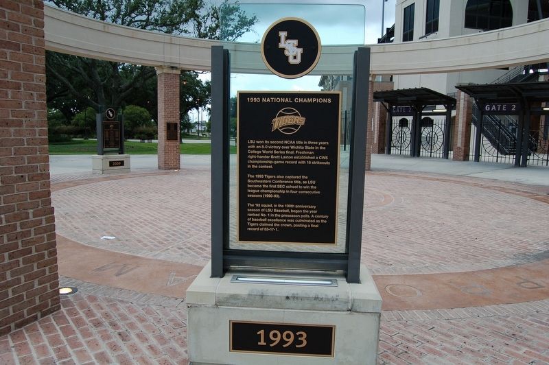 1993 National Champions Marker image. Click for full size.